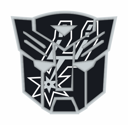 Autobots San Antonio Spurs logo vinyl decal